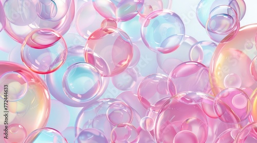 Colorful abstract background of oil bubbles in water,Soap bubbles with reflection on pink background, abstract background with bubbles,abstract colorful background,soap bubbles 