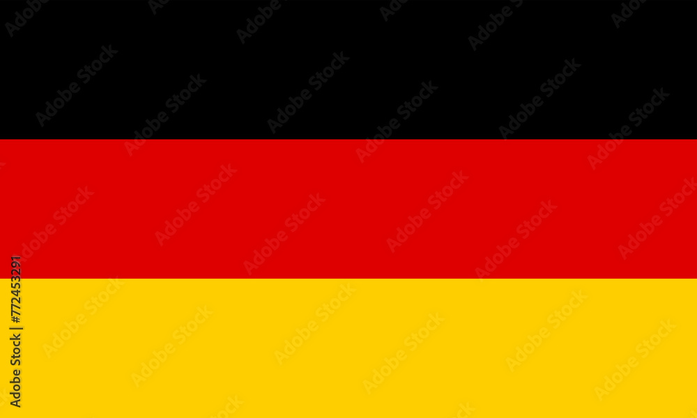 Flag of Germany, FRG. Tricolor: black, red, yellow. Flag of the Federal Republic of Germany. Vector illustration. Flag of Germany, FRG. Tricolor: black, red, yellow. Flag of the Federal Republic of Germany. Vector illustration.