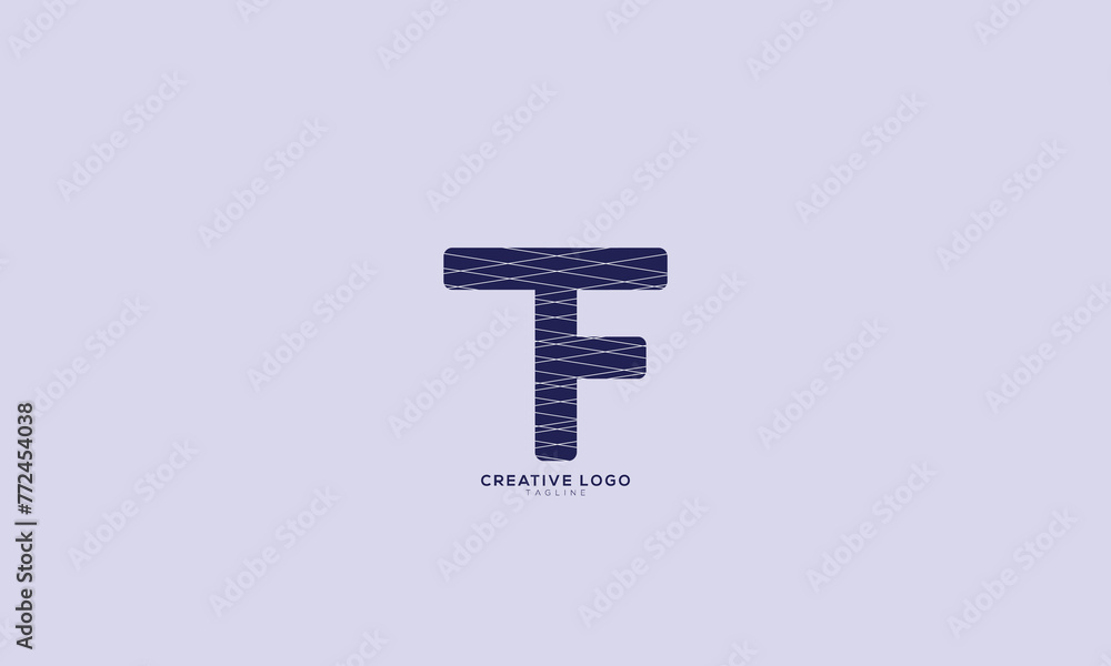 TF Abstract initial monogram letter alphabet logo design TF Abstract initial monogram letter alphabet logo design