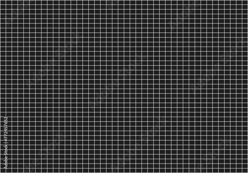 Fondo negro con cuadrícula blanca. 