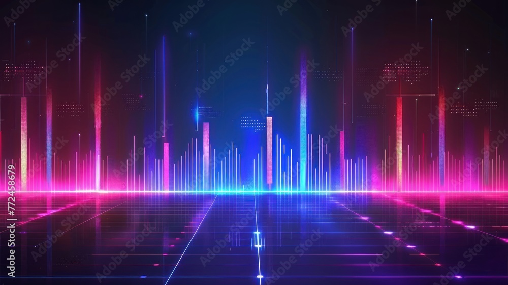 audio waves ,Colorful abstract bright neon lights,fast movement,future technology concept audio waves ,Colorful abstract bright neon lights,fast movement,future technology concept