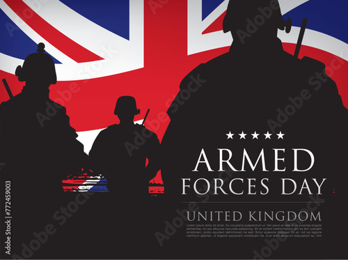 Armed Forces Day in the United Kingdom template poster design