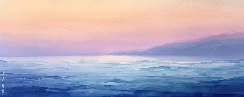 Soft pastel watercolor gradient, embodying the peaceful transition of dawn to dusk
