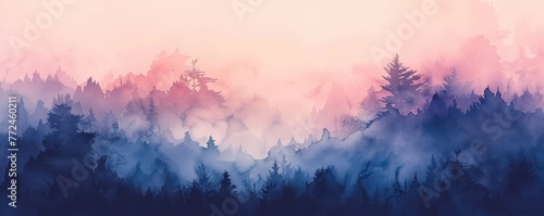 Soft pastel watercolor gradient, embodying the peaceful transition of dawn to dusk