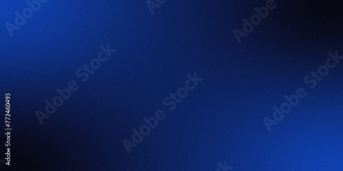 Abstract Fiery burnt navy blue foil gradient vector blurred shine. Bokeh background with  blue color gradient, ombre effect. Textured with rough grain, noise, and bright spots. photo