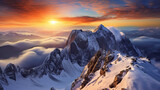   Mountain Hoher Dachstein Sunrise, Generate AI