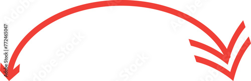 Dual semi circle arrow. Vector illustration.