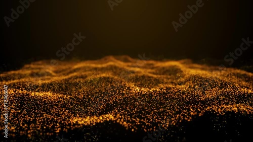 Abstract Wave Lines Infinite Soft Background (Loopable) yellow