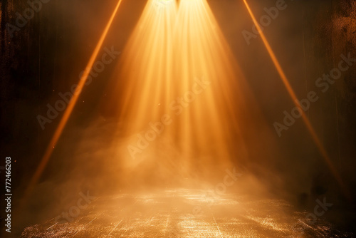 golden light ray glowing empty space  radiant scene background