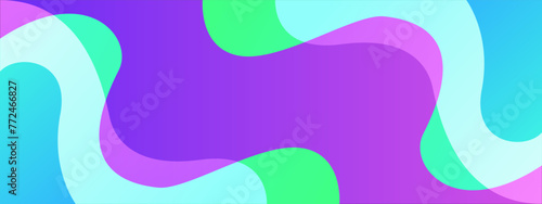 Wave shape colorful abstract background with smoth color gradation