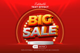 Big Sale Text Effect Promotion Banner Style.
