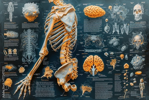 Wallpaper Mural Paget's Disease of Bone Awareness Infographic raising awareness about Paget's disease of bone, featuring symptoms Torontodigital.ca