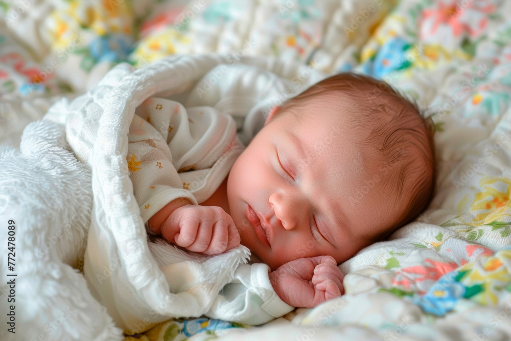 Newborn in the maternity ward