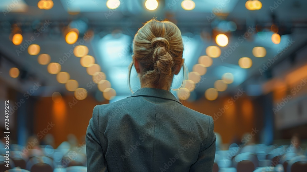 Fototapeta premium Female Manager Business Seminar