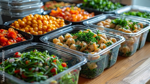 Close-up of a healthy meal prep, emphasizing nutrition and self-care through cooking. Fresh, nourishing.