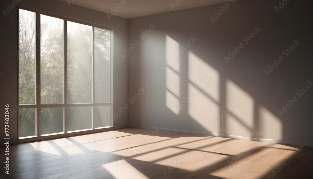 Obraz premium empty room with a window