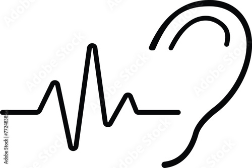 Ringing In the Ear symbol vector