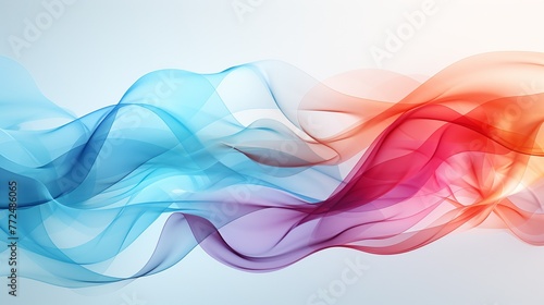 Colourful dynamic flow background , wave line liquid ,pastel color Generate AI