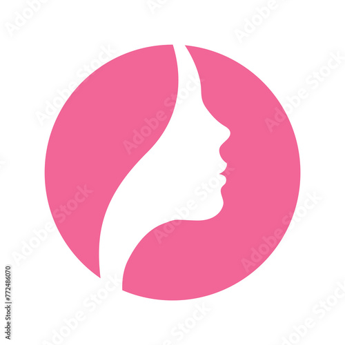 silhouette of young woman