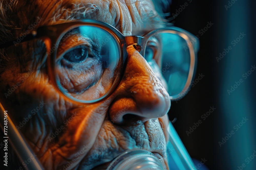 Close up of a person talking on a cell phone, suitable for communication concepts Close up of a person talking on a cell phone, suitable for communication concepts