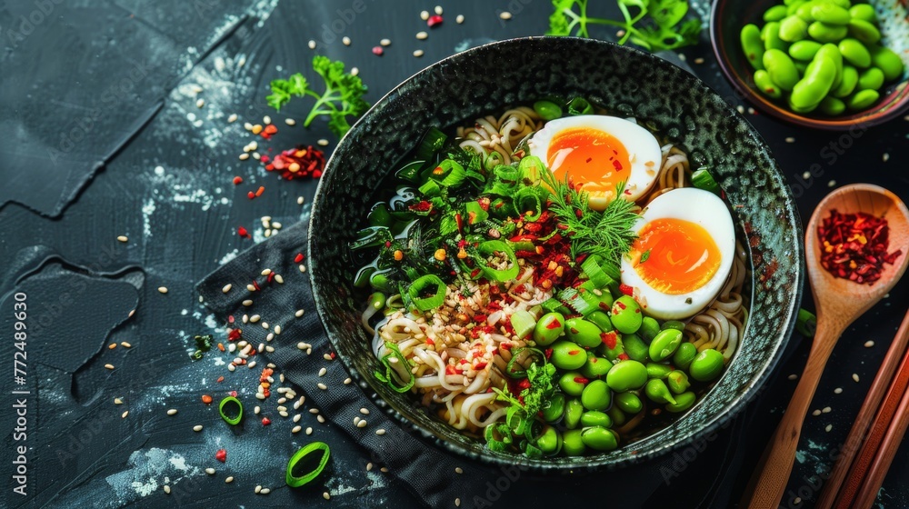 Noodles With Eggs and Green Beans Noodles With Eggs and Green Beans
