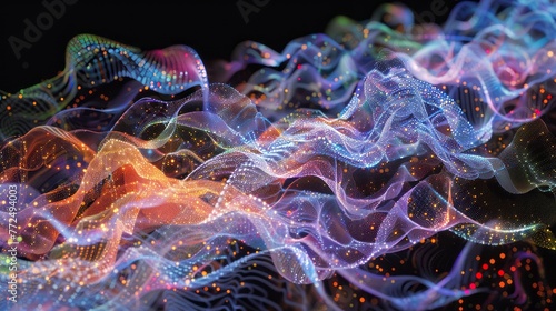 Digital fabric of interconnected nodes and light