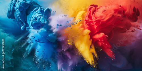 Variation of powder coatings