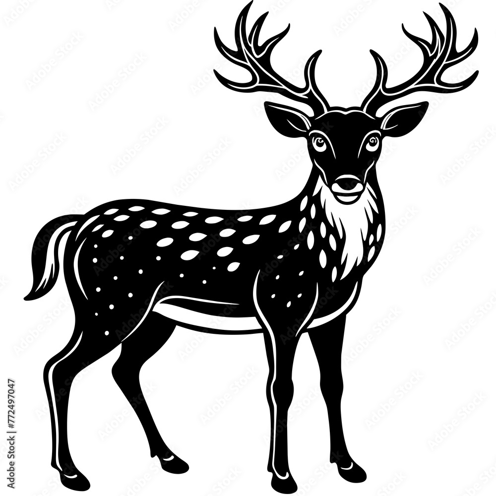 deer silhouette vector illustration svg file deer silhouette vector illustration svg file