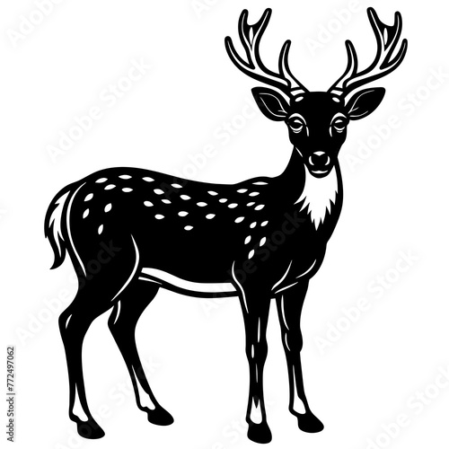 deer  silhouette vector  illustration svg file © Rashed Rana
