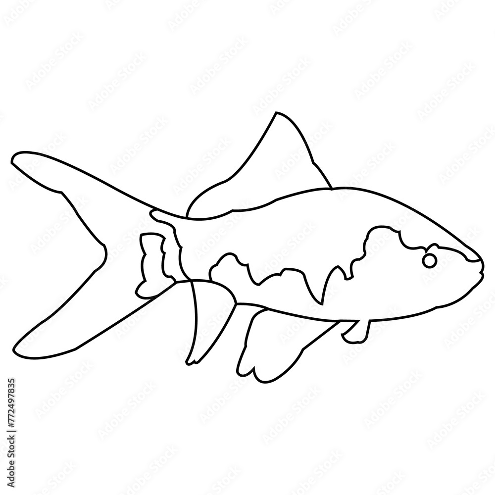 Obraz premium ornamental fish icon