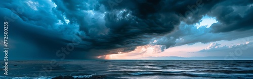 Approaching Storm Over Ocean