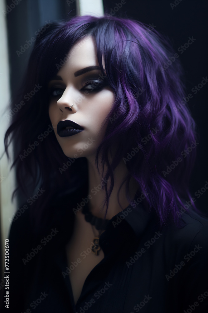 Edgy Elegance in Purple Edgy Elegance in Purple