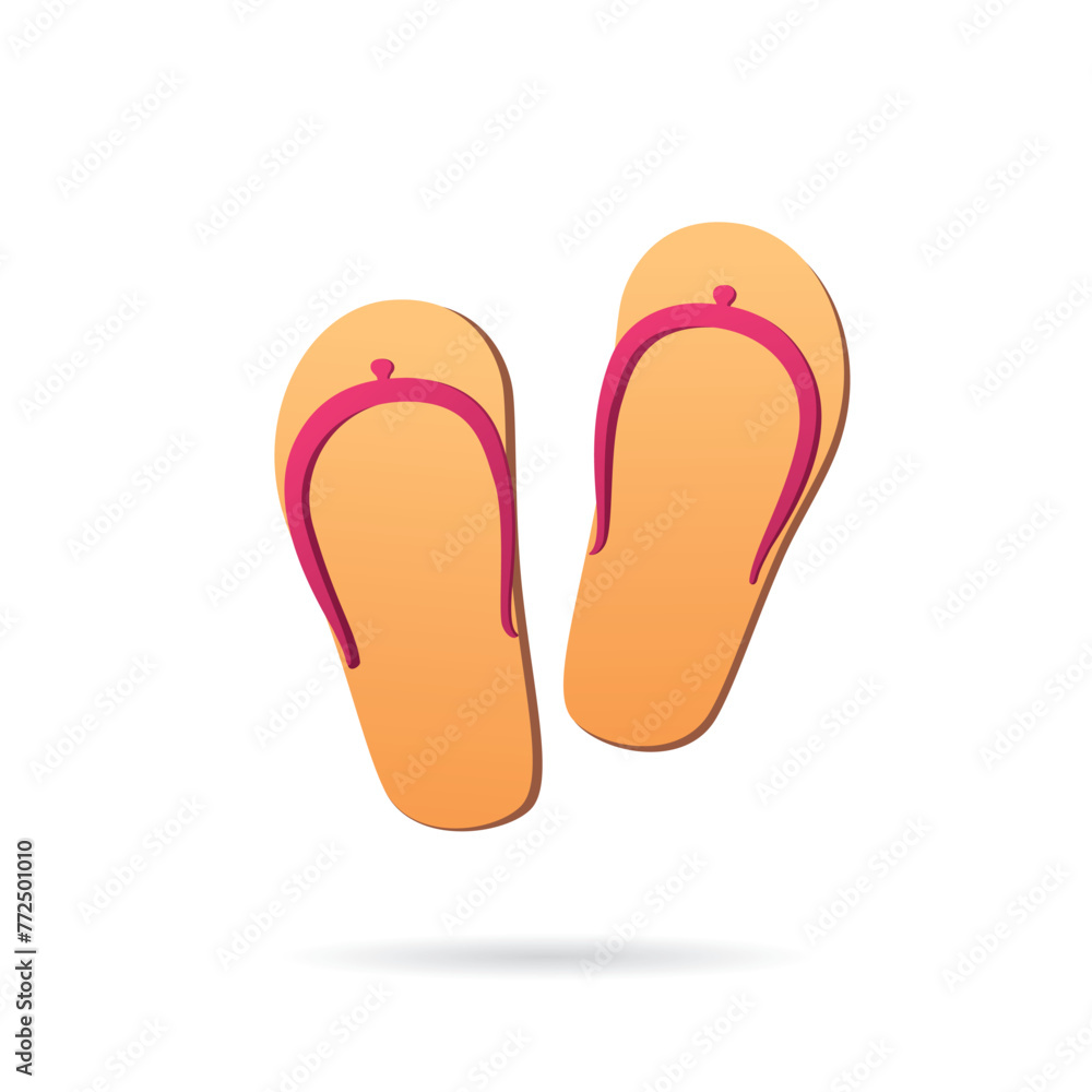 beach shoes. vector graphic design beach shoes. vector graphic design