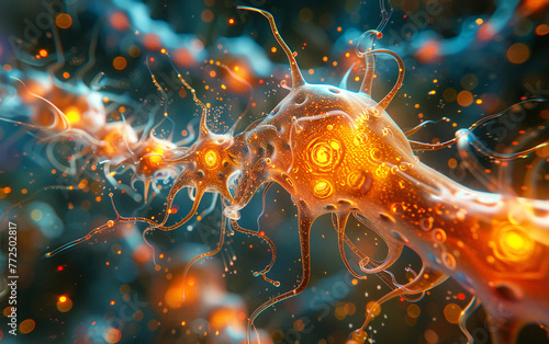 Neurons and synapses AI image 
