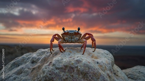 crab on the beach © abdelaziz