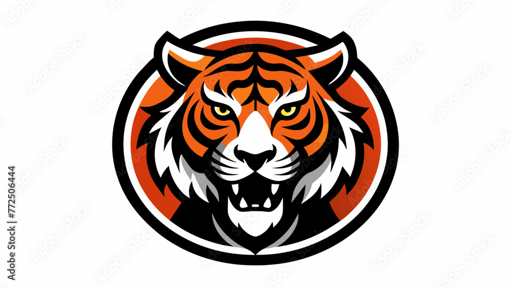 tiger head silhouette vector illustration tiger head silhouette vector illustration