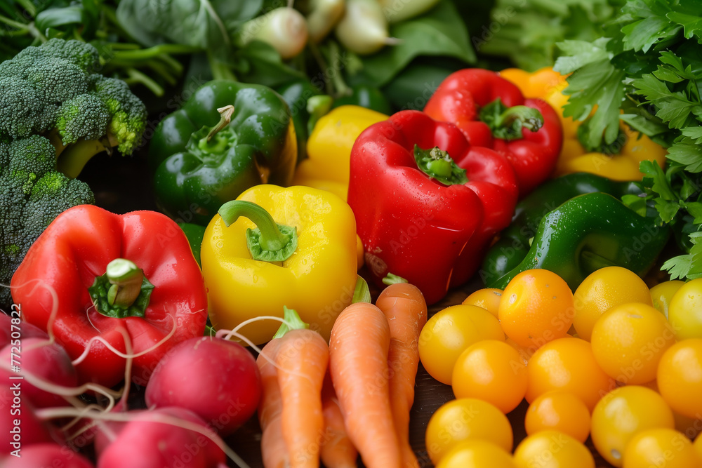 Vegetables, organic, vegetarian food, green color, tomato