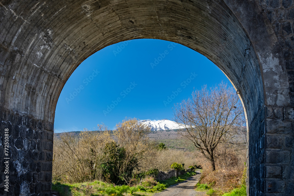 Sicily [Italy]-Castiglione and Mt. Etna