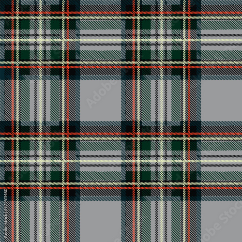 Checkered grey seamless tartan pattern in Scottish style
