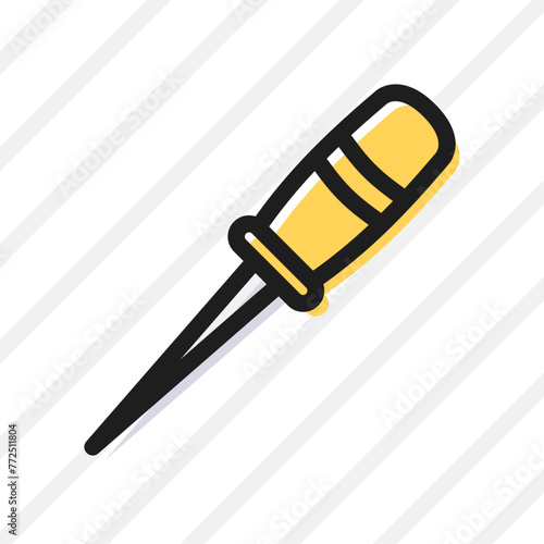 Color of tailor's thread laying surface icon pack