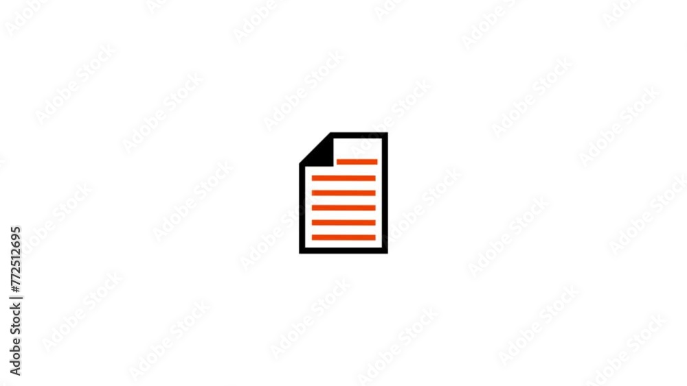 Animated to do list icon designed in flat icon style, business Animated to do list icon designed in flat icon style, business