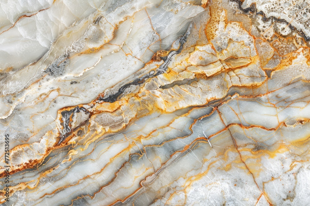 Golden Stone Elegance: Luxury Abstract Background with Marble Veins.