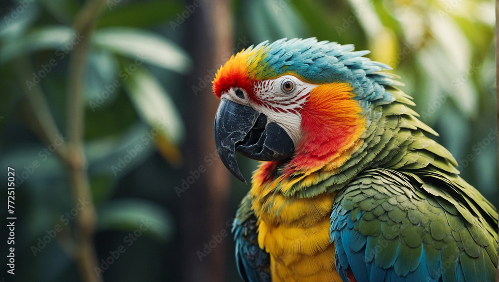 Obraz premium Colorful Macaw Parrot 