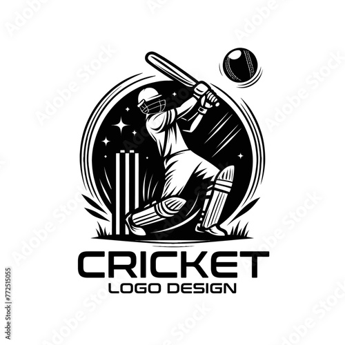 Cricket Vector Logo Design