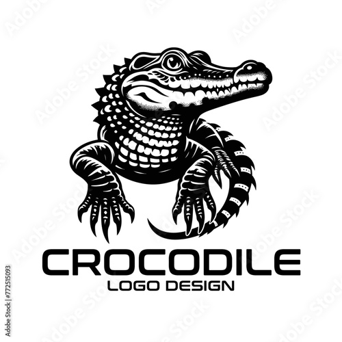 Crocodile Vector Logo Design