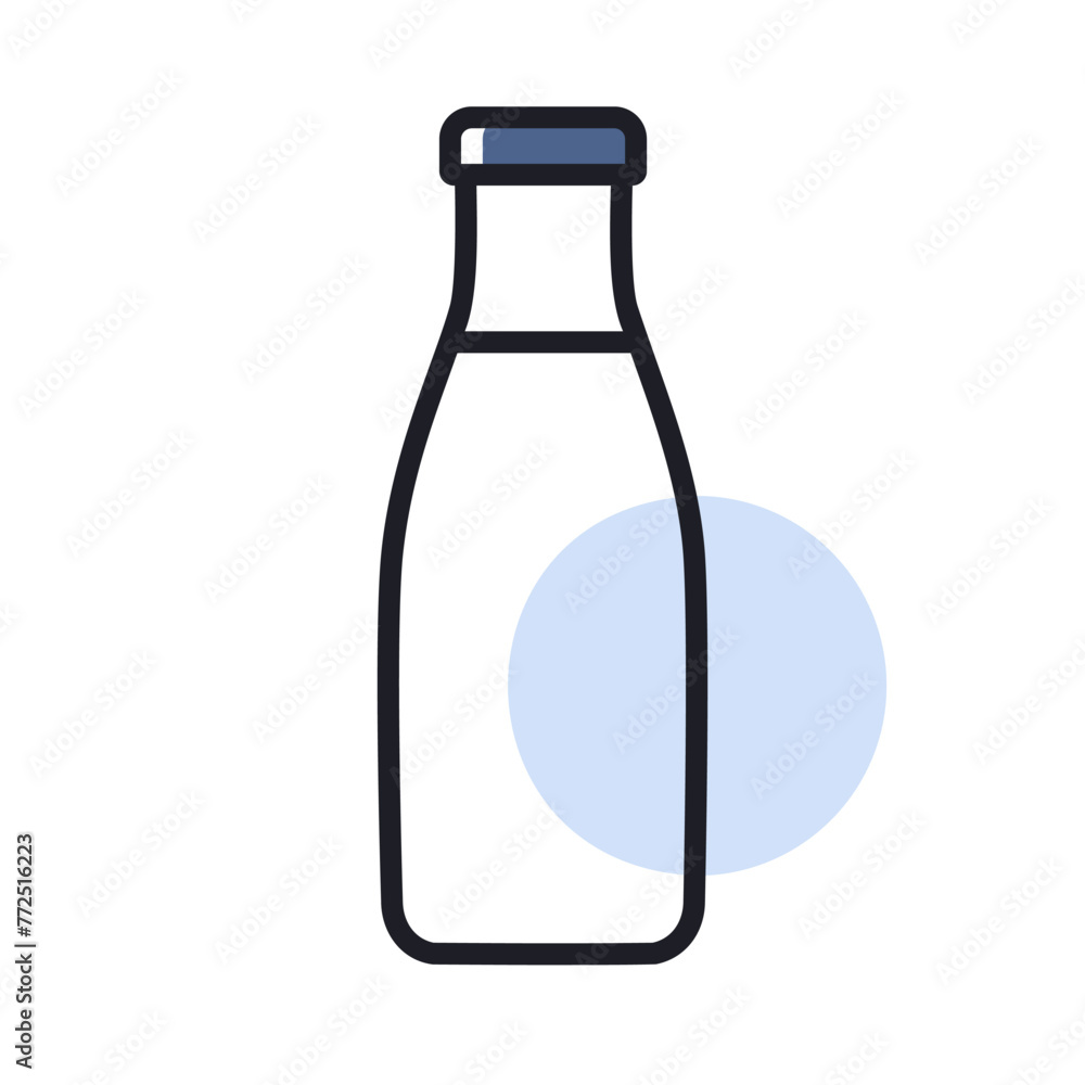 Milk Bottle icon vector. Dairy product sign Milk Bottle icon vector. Dairy product sign