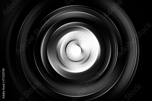 Espiral de colores blanco y negro