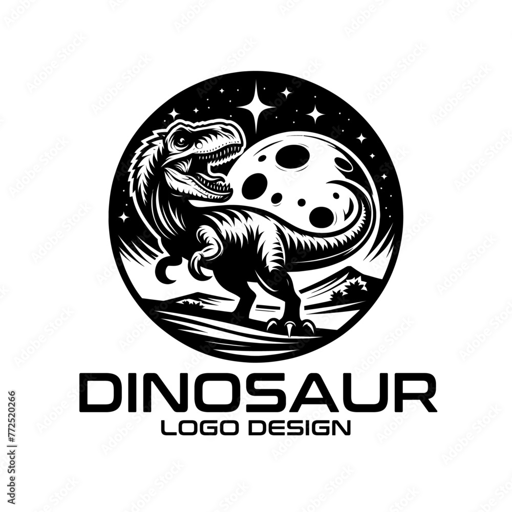 Dinosaur Vector Logo Design Dinosaur Vector Logo Design