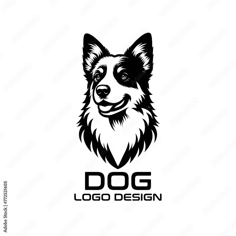Naklejka premium Dog Vector Logo Design