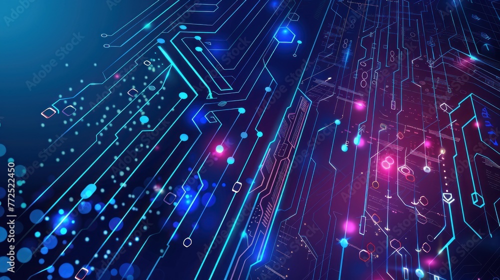 Fototapeta premium digital background, cyber security